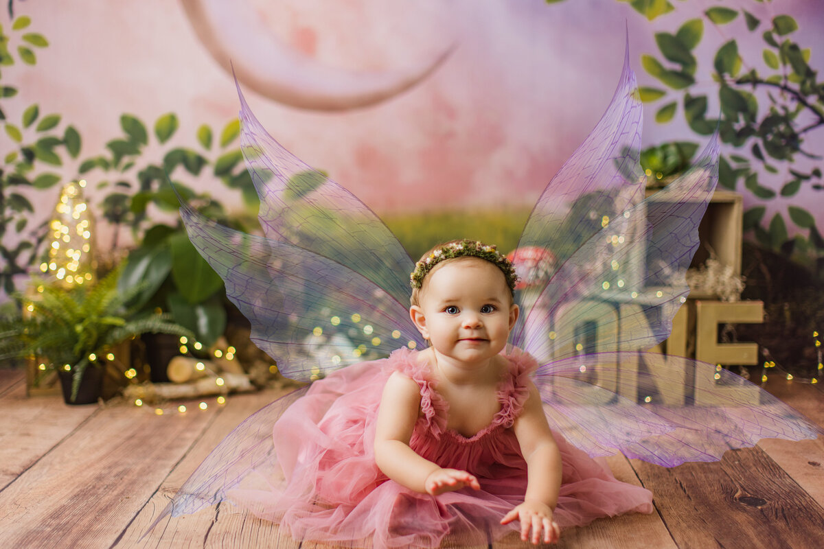 Huntsville AL Best Cake Smash First Birthday Photographer Studio Fairy