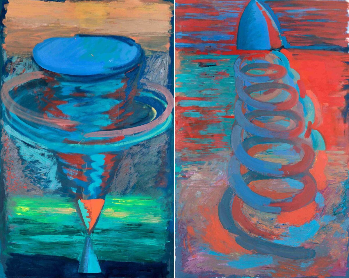 Return (Dyptich), 1987 Oil on canvas 244 x 153 cm_11zon
