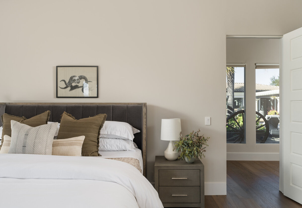 bed in bedroom