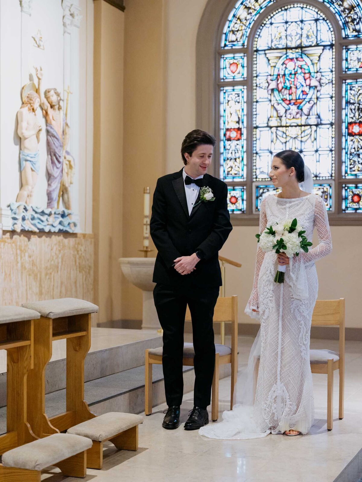 Holy Rosary church catholic wedding ceremony