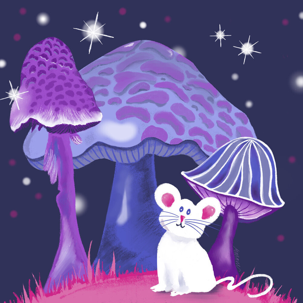 purple-magical-mushroom