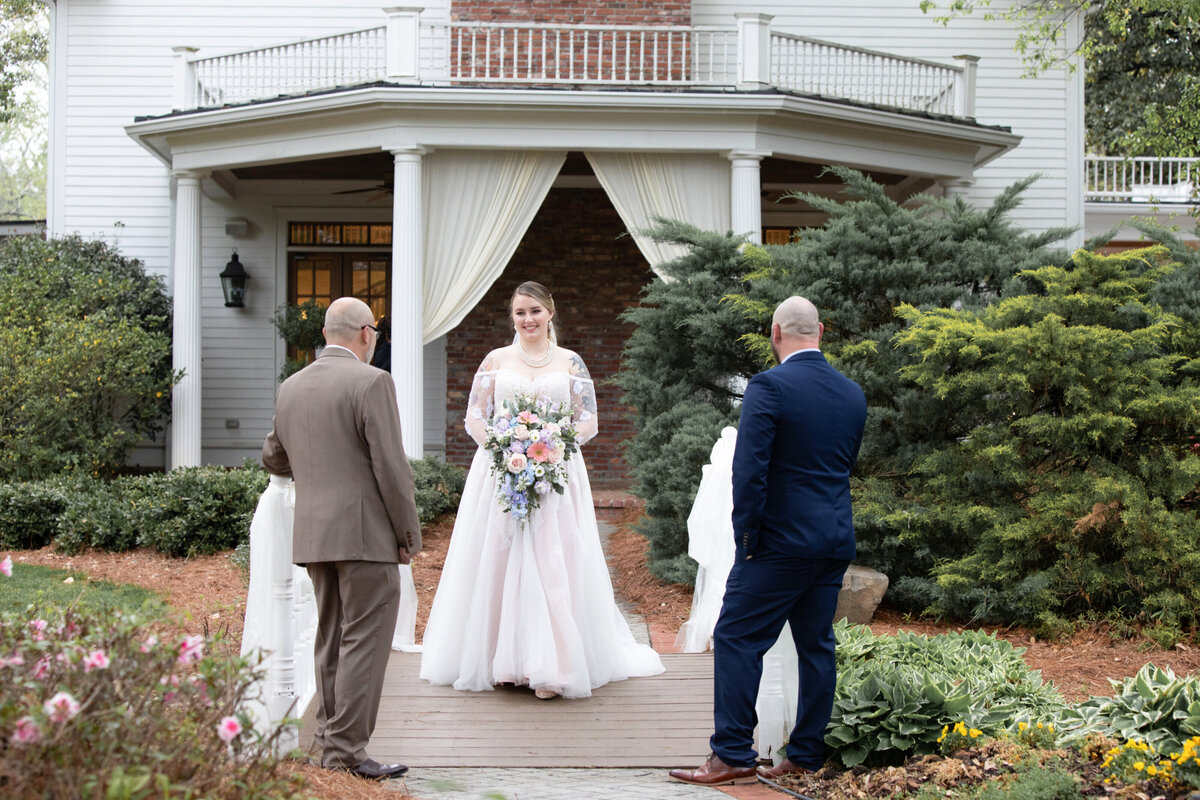 Carl-House-Auburn-GA-Wedding-Ceremony-Fireplace-BackdroP