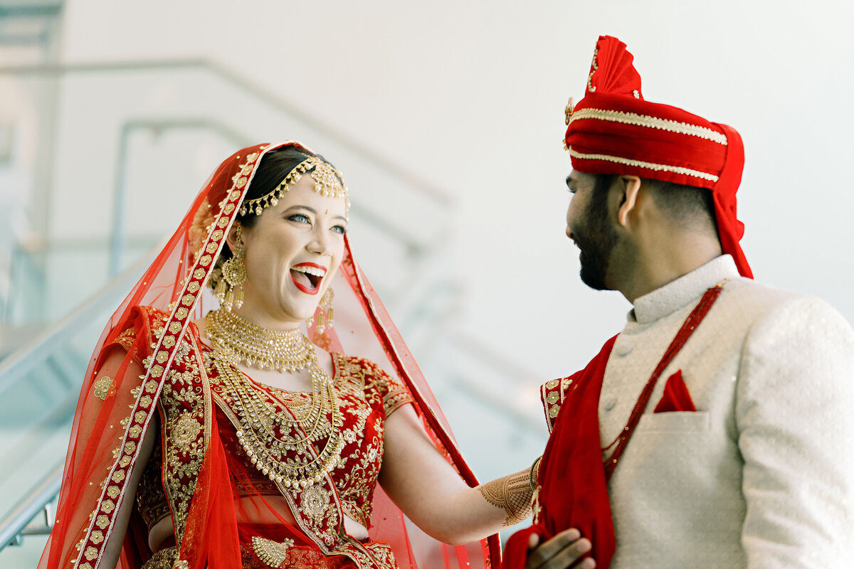 6 - Westin Tampa Midtown Indian Fusion Wedding First Look - Tampa Bay Wedding Planner