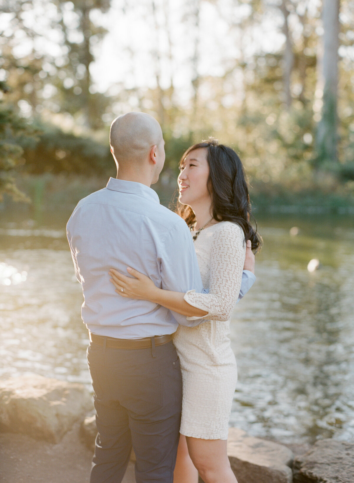 Gloria + Billy San Francisco Hometown Creamery Stow Lake Golden Gate Park Alamo Square Engagement Session Cassie Valente Photography 0039