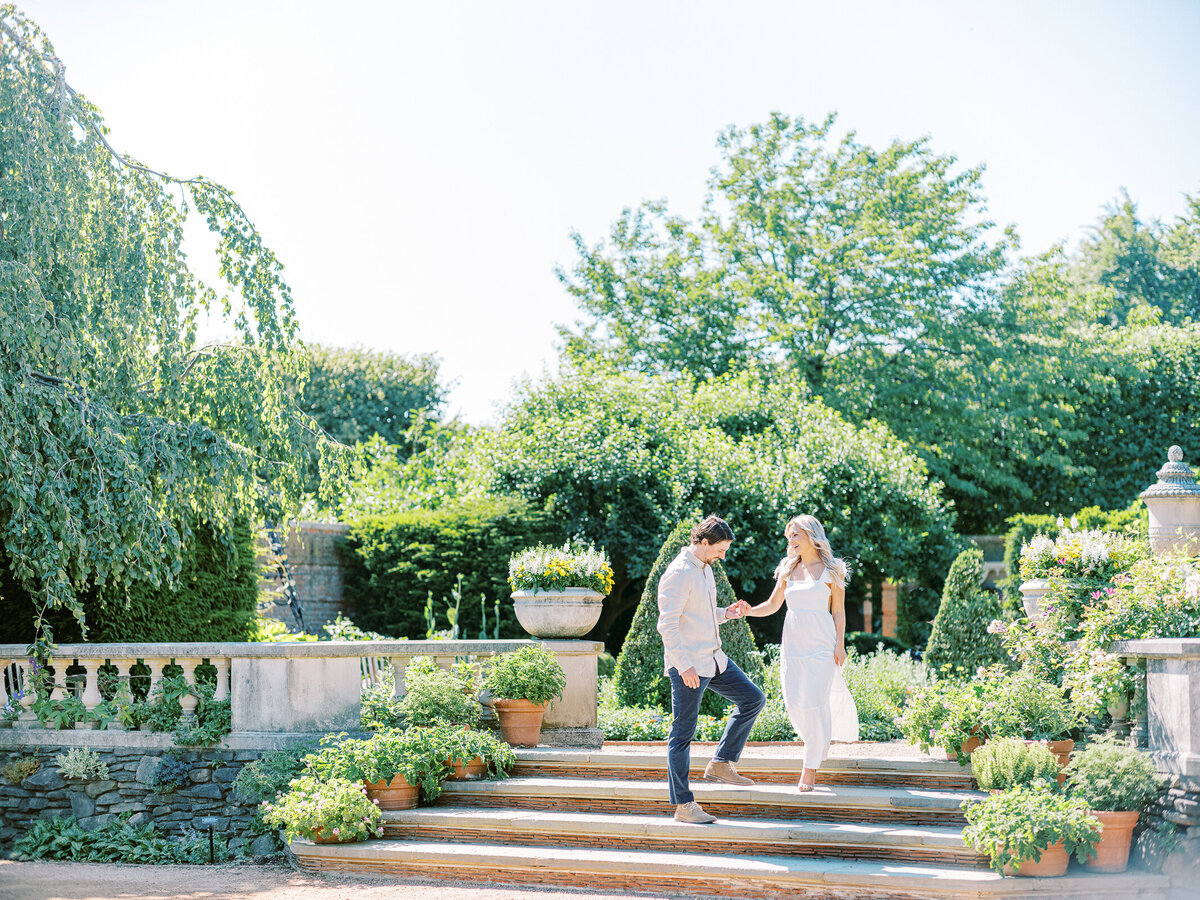 The Fourniers | Chicago Botanical Gardens Engagement-19