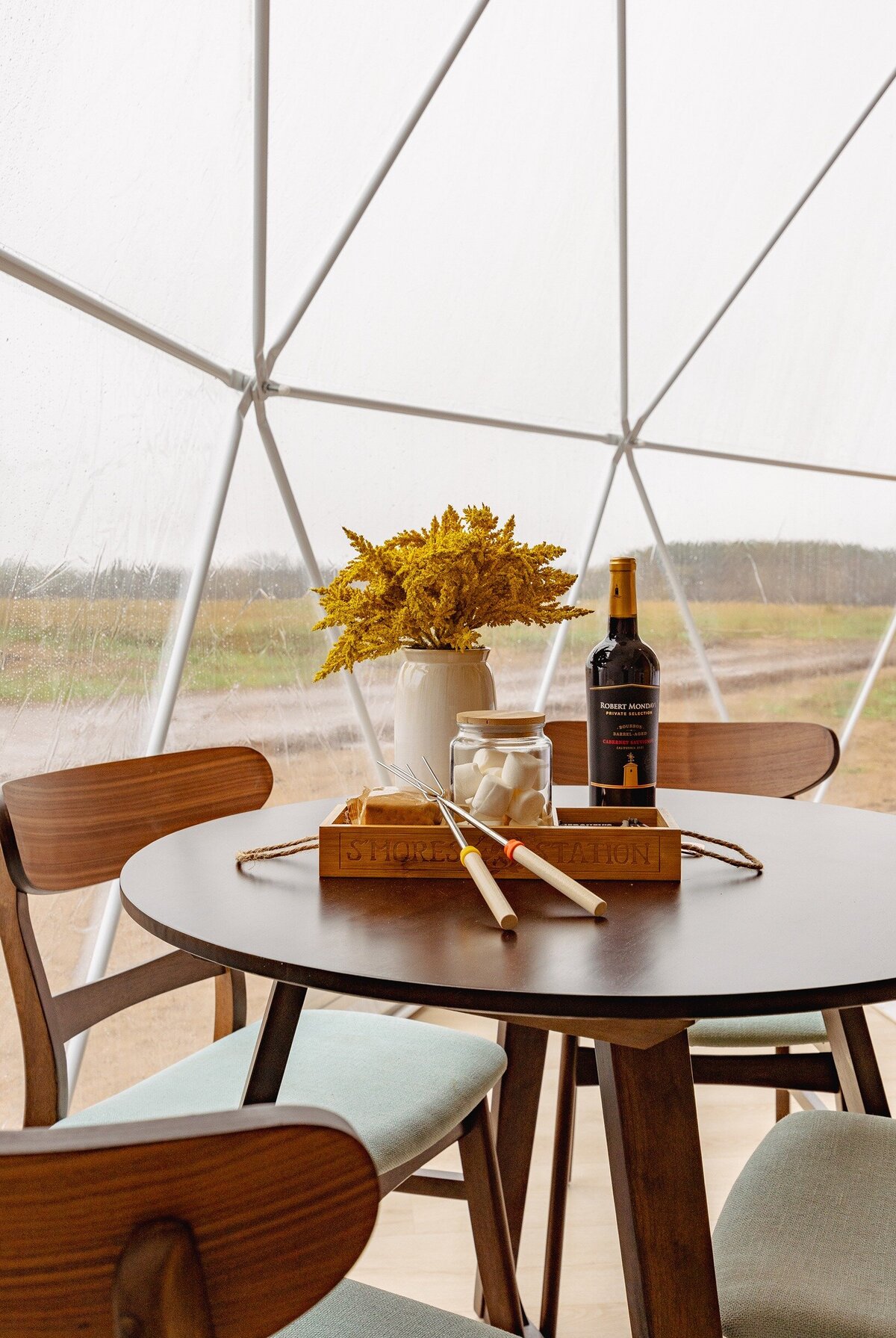 luxury dome glamping