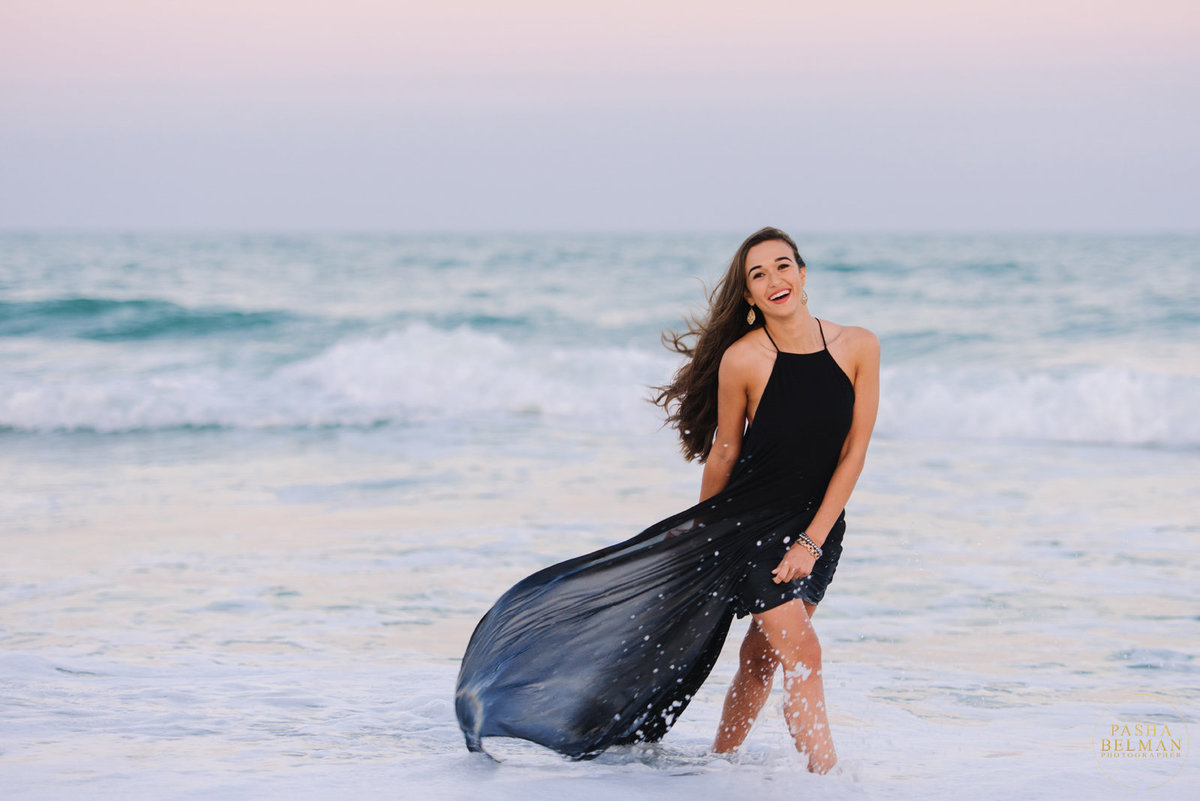Black Dress Myrtle Beach Senior Pictures Ideas for Girls