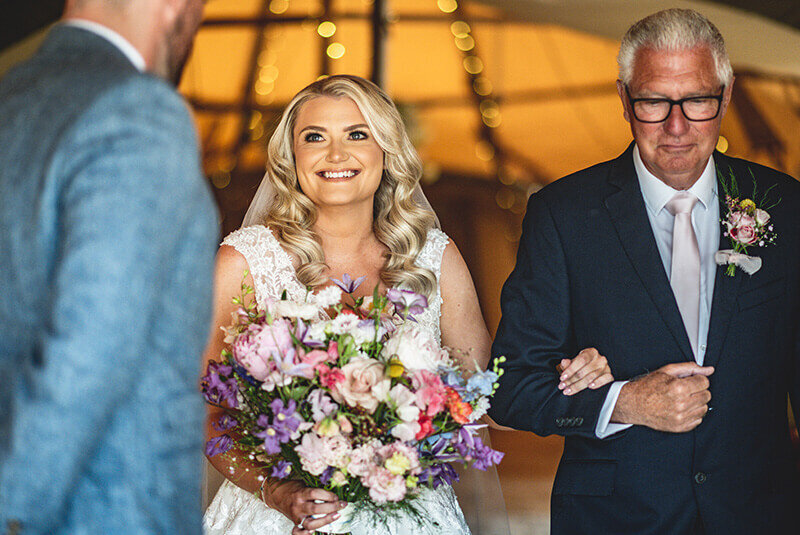 Bride with father 111