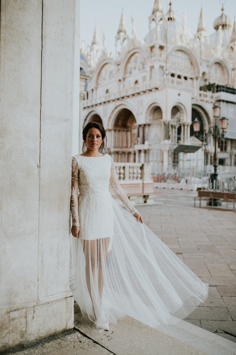 Venice Bridal Shoot Laura van Rooij Bruidscouture Fotografie Eindhoven Arianna De Lazzari weddingshoot