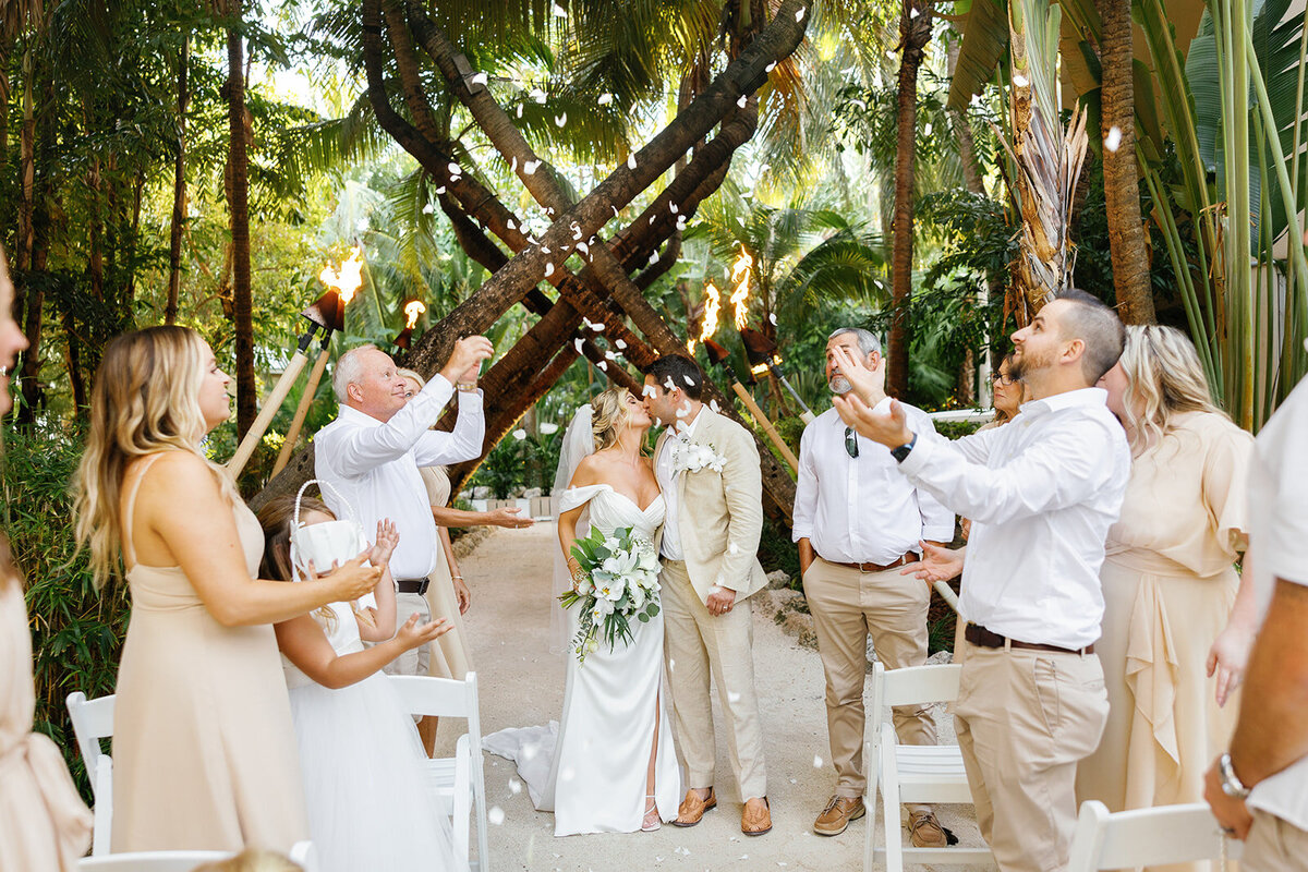 Monica and Austyn celebrate their marriage with friends and family at their Casitas at Cheeca micro wedding.
