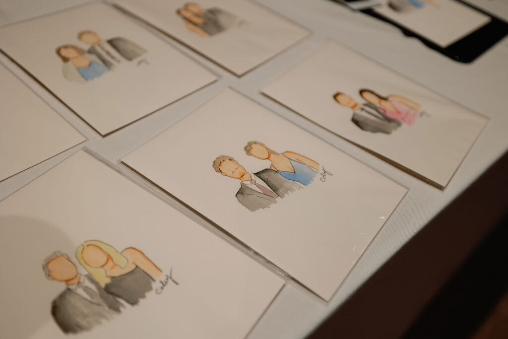 Artwork from Pascucci Wedding - Peabody Essex Museum - Salem, MA - Photo by Surette Media Group