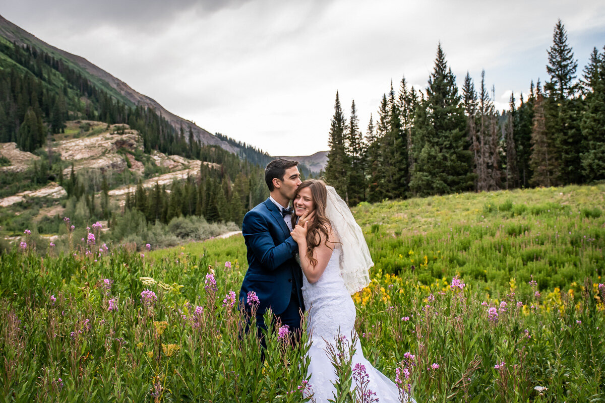 Crested Butte Colorado elopement photographer wildflowers