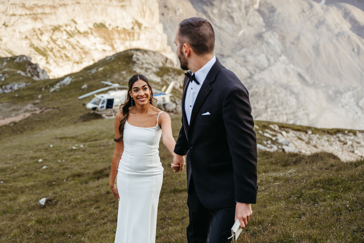 Marmarole helicopter Elopement Dolomites -35