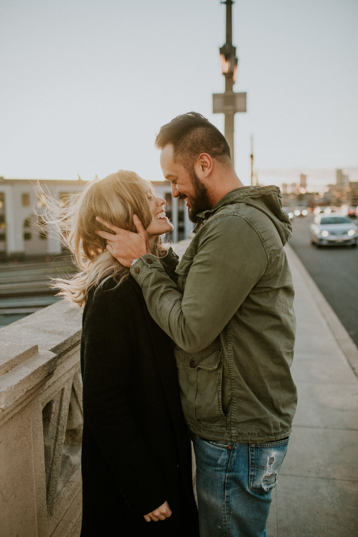 Downtown Los Angeles Engagement Photos-18