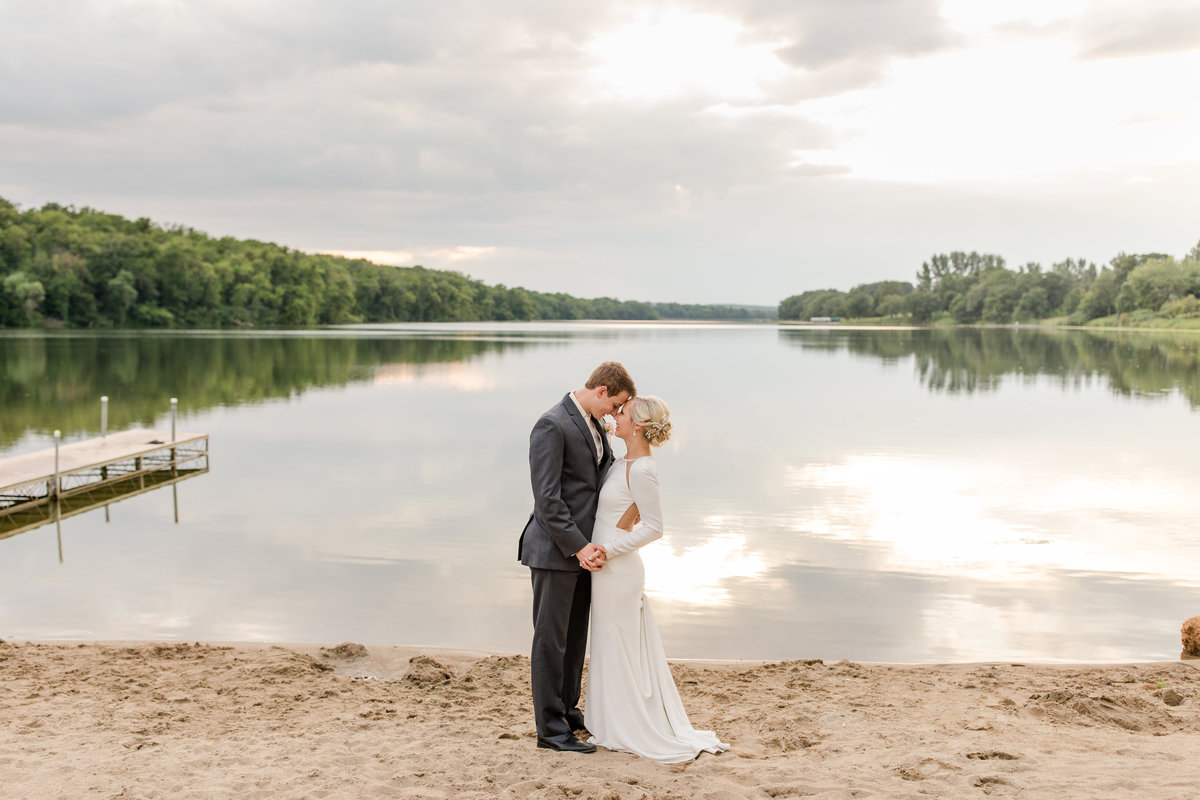 Frazee Minnesota lake wedding day