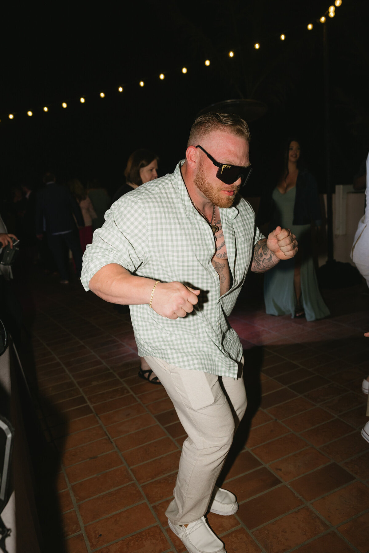 Guest dancing on dance floor at Hilton Beachfront Resort Santa Barbara
