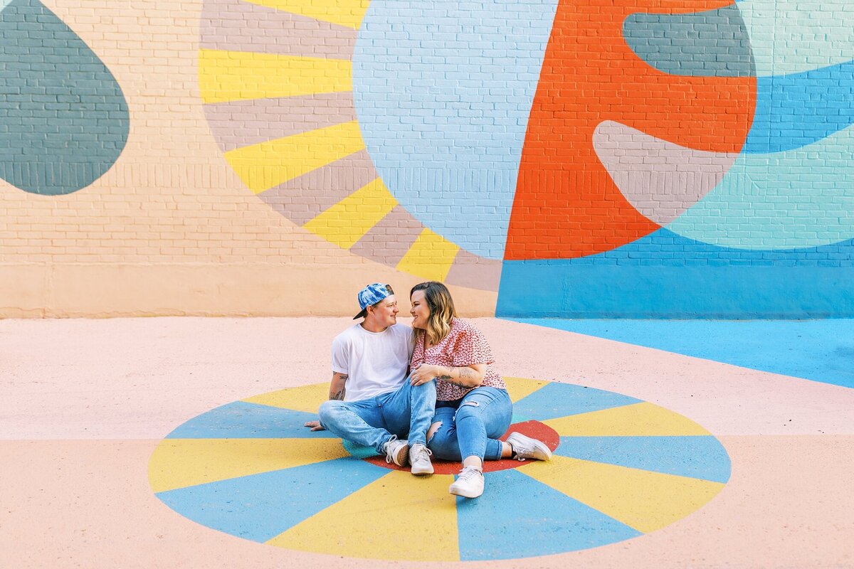 Artsy-Mural-Colorful-Downtown-Maine-Engagement-Photography_0013