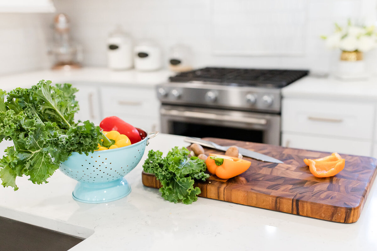 vegetables in kitchen