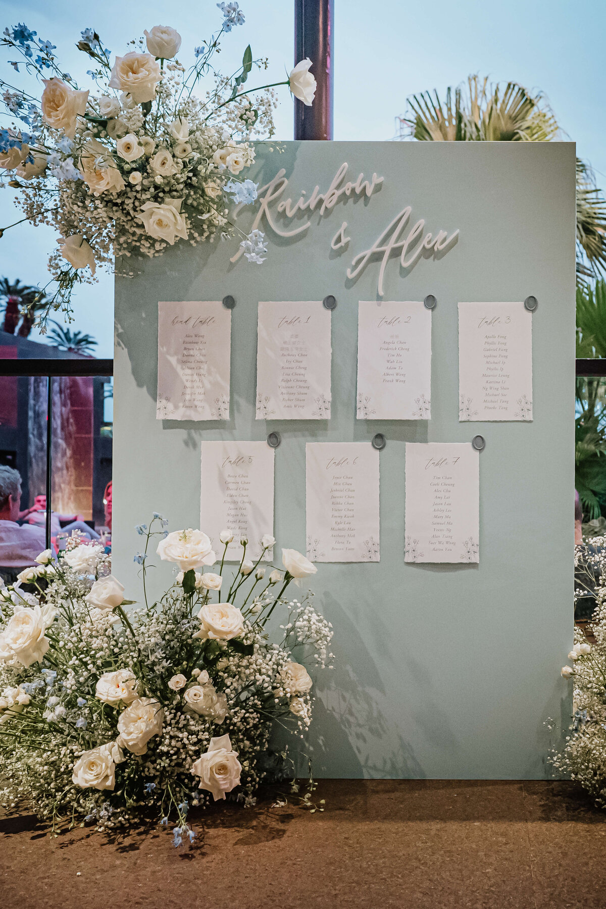 Hong Kong Wedding Seating Chart