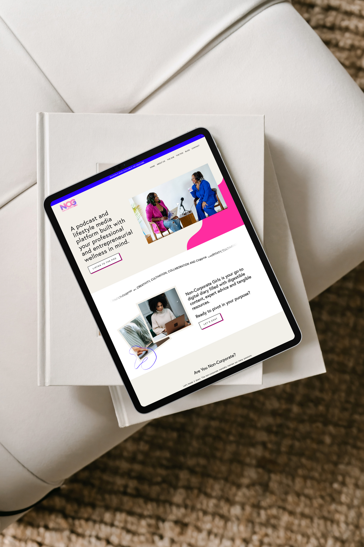 web designer for podcast
