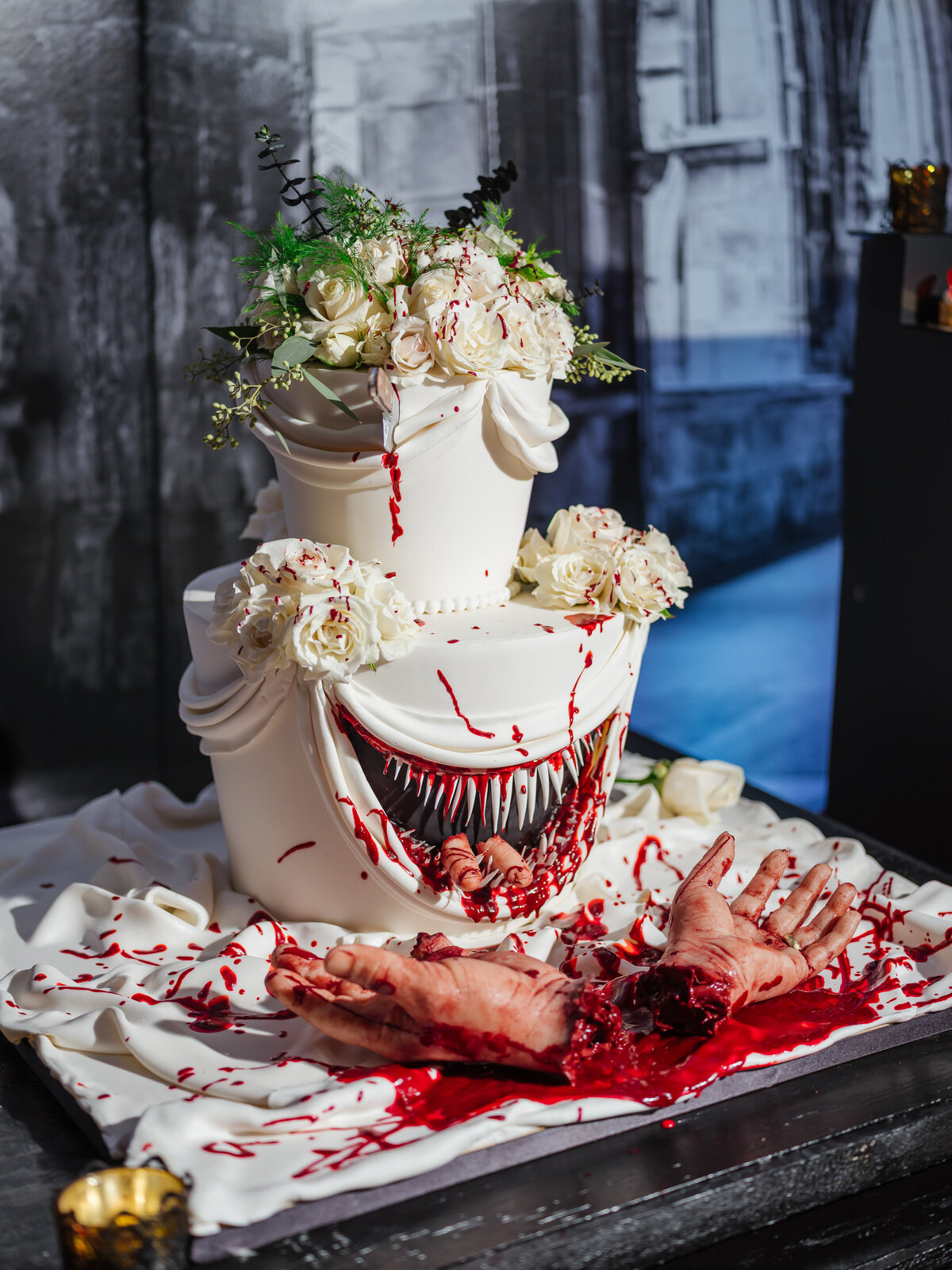 35 - St. Petersburg Halloween Wedding Cake - Tampa Bay Wedding Planner