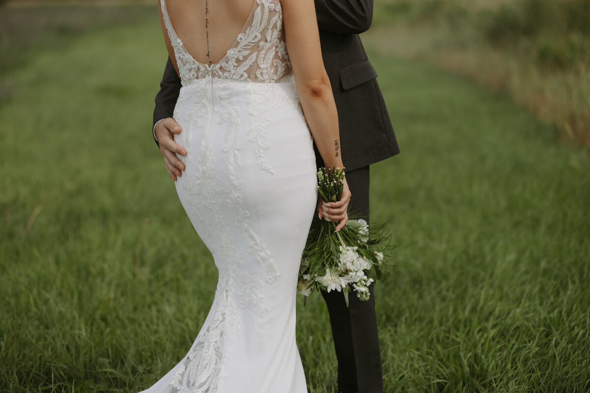 evening wedding couples portraits