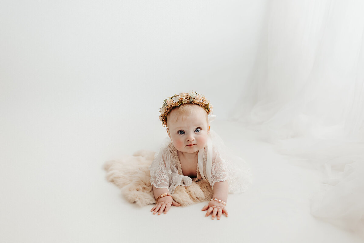 bright and airy baby photos in loveland studio