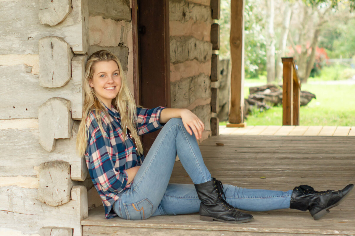 Cara at cabin-1