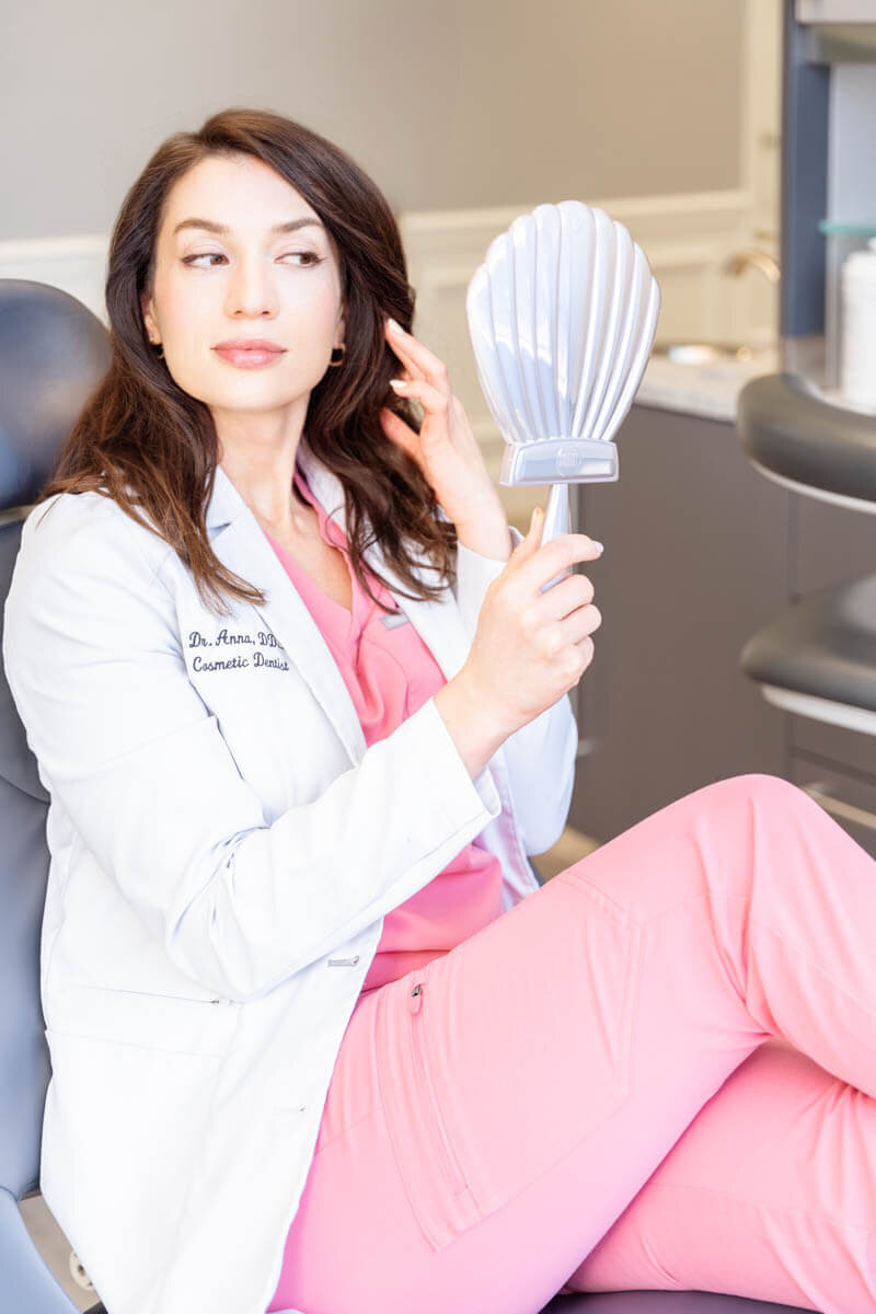 photo of medical injector for a personal branding photoshoot
