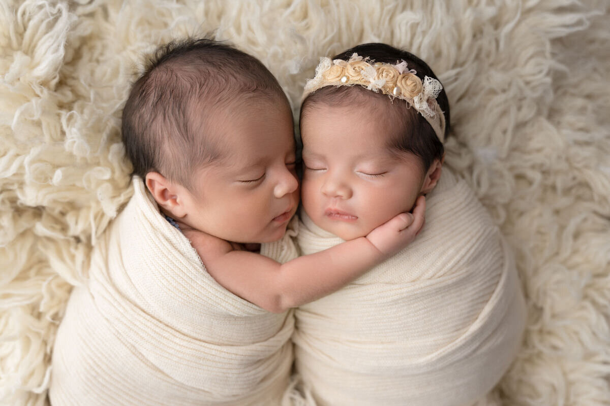 32 Charlotte newborn photography poses with twins
