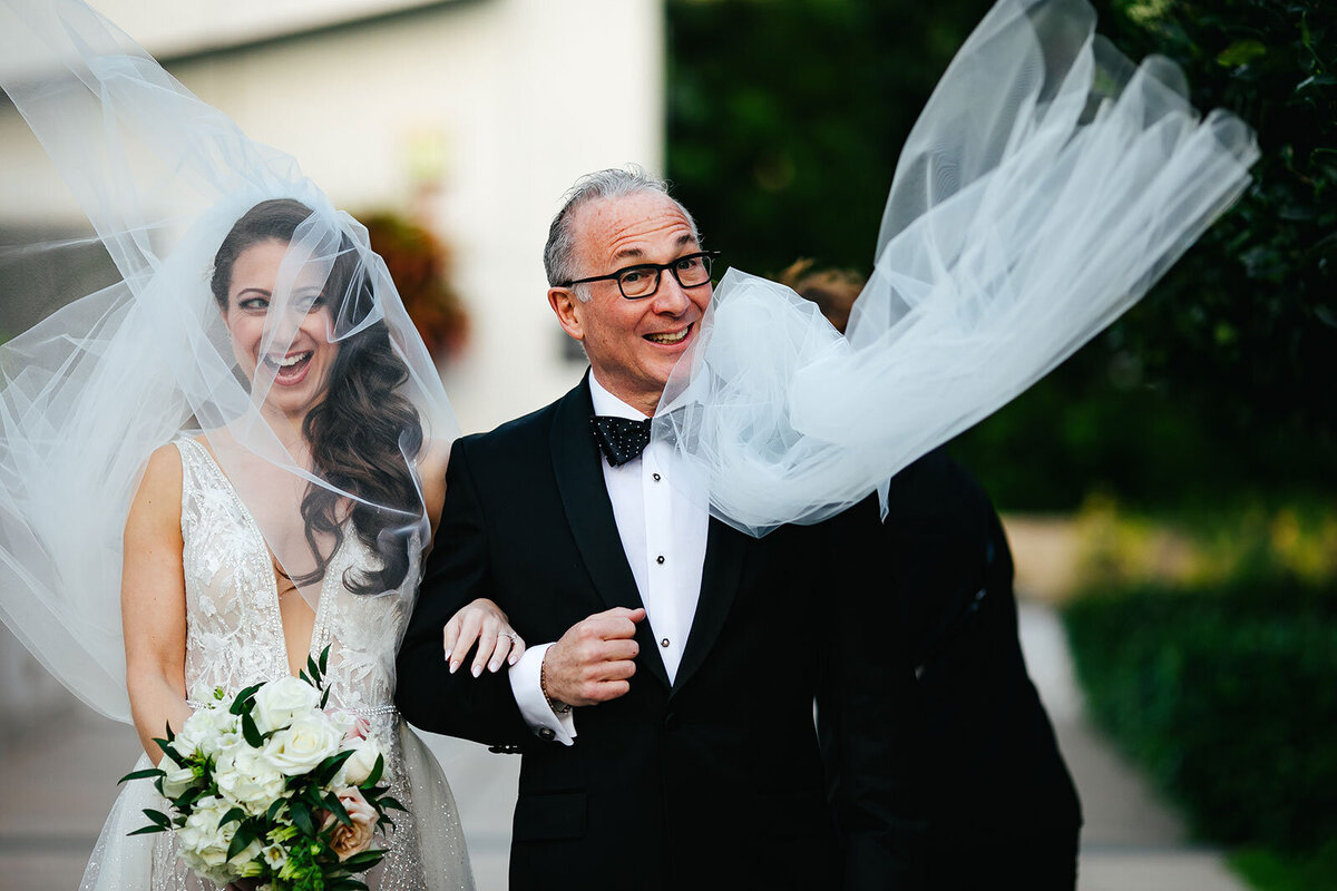 Candid-Moment-Bride-with-Dad-Wedding-Ceremony-Miami-Four-Seasons