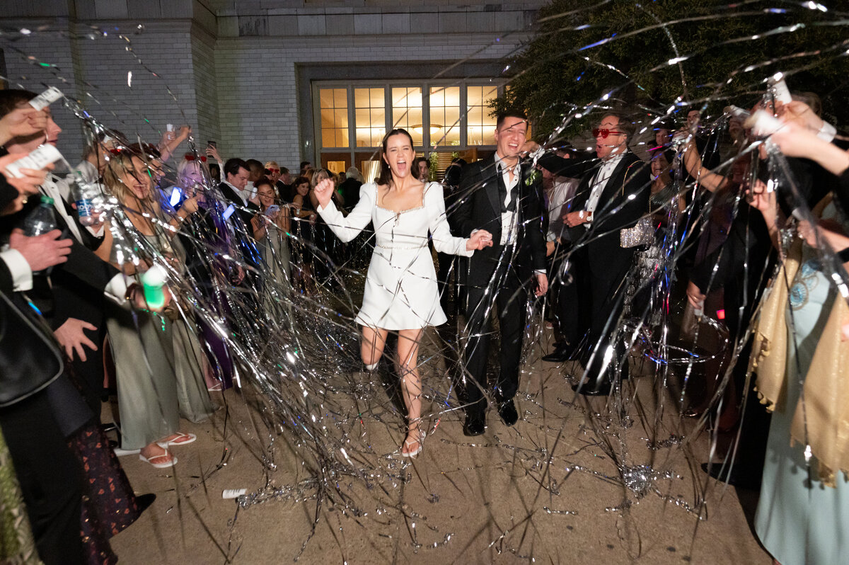 Grand exit at a Union Station Wedding