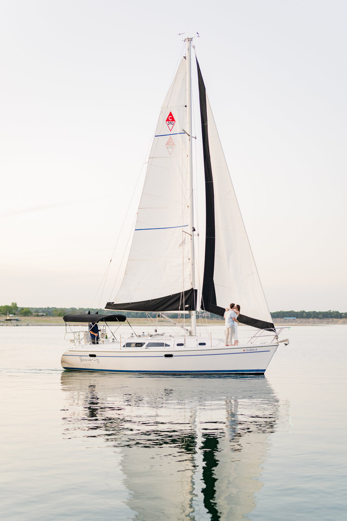 Sailboat Engagement Photos in Austin Texas-16