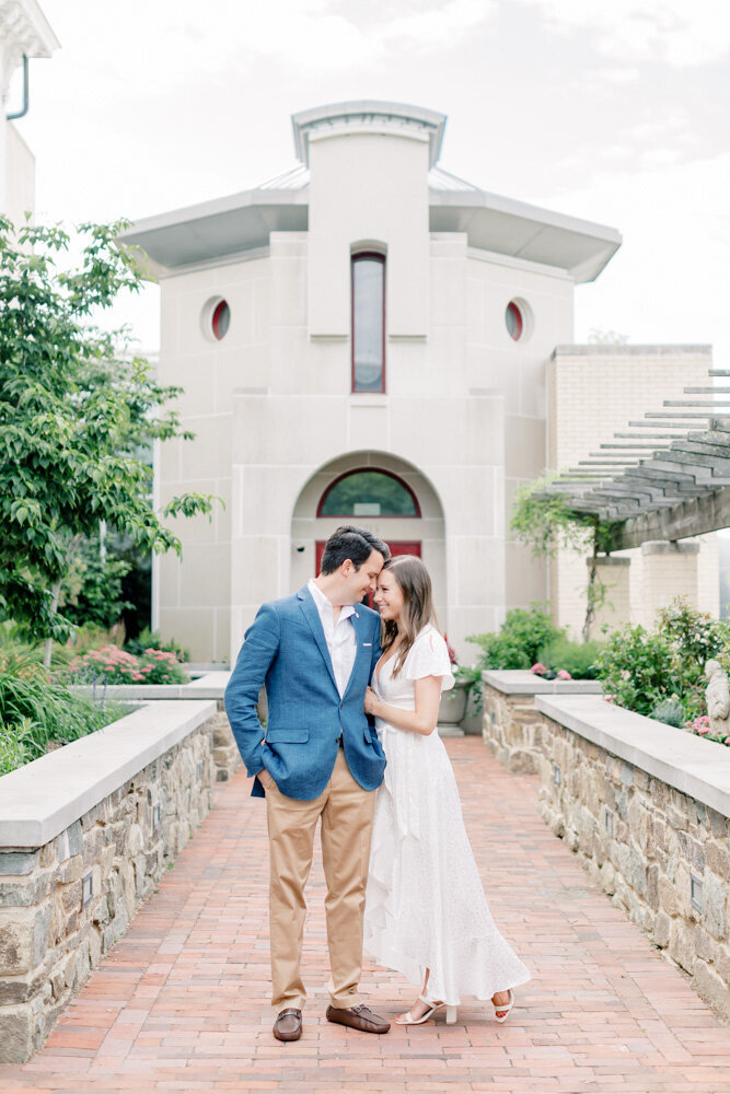 ENP - Historic Downtown Engagement Session and floral engagement outfit inspiration - Atlanta Wedding Photographer - Light and Airy Film Wedding Photographers in GA-1
