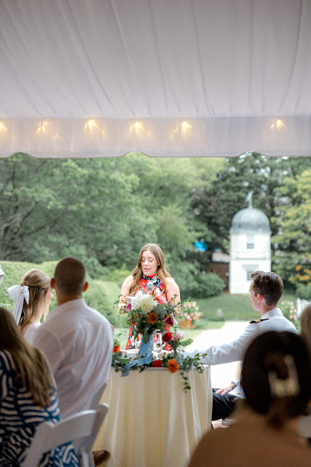 Maid of honor speech at Annapolis, Maryland wedding