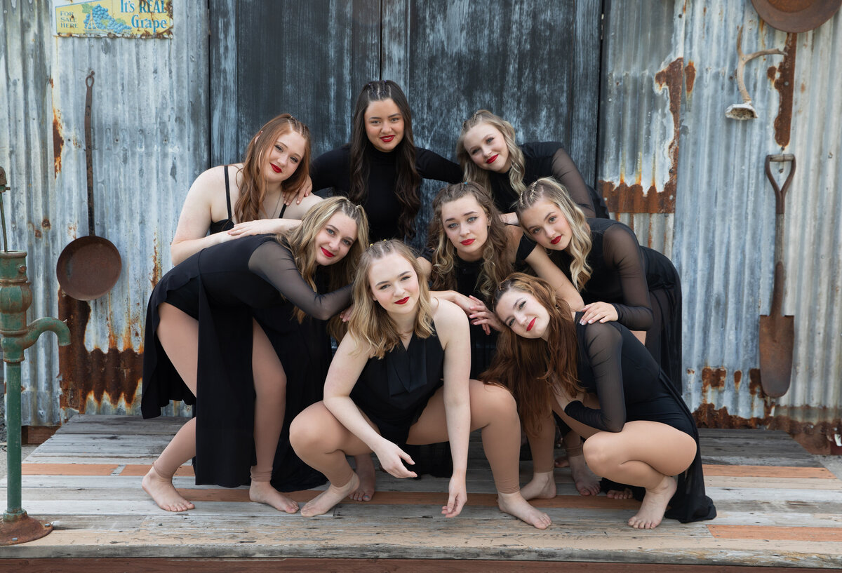 contemporary dancers formal pose
