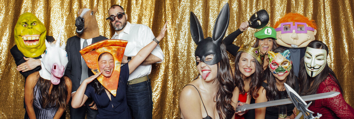 Westwood Garwood | Wedding photo booth setup and package display | Union County, New Jersey