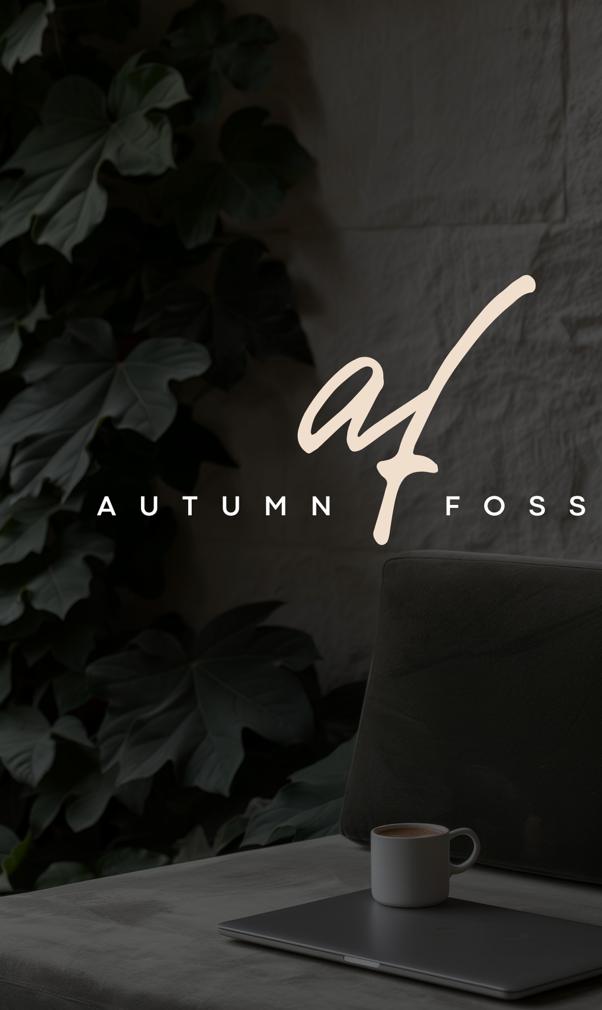graphic that says autumn foss