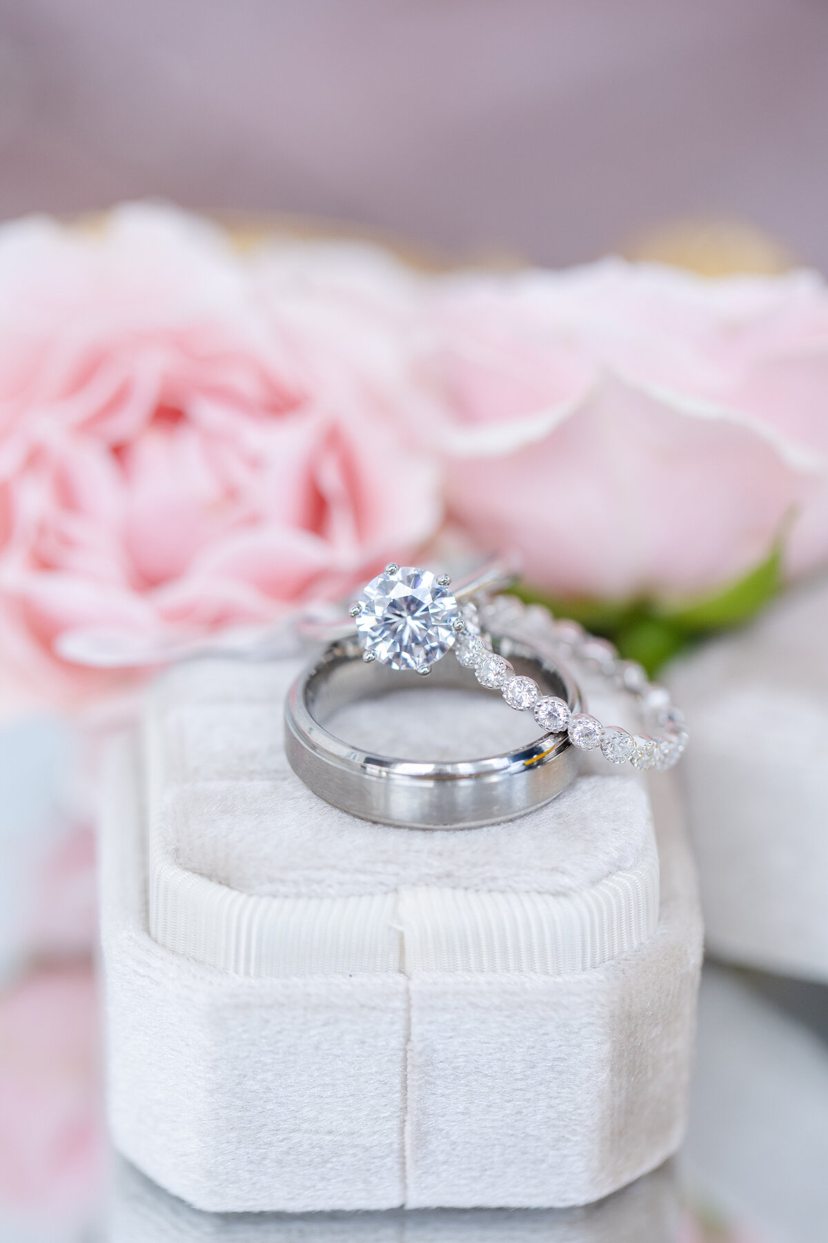 Wedding ring photography by Riley James.