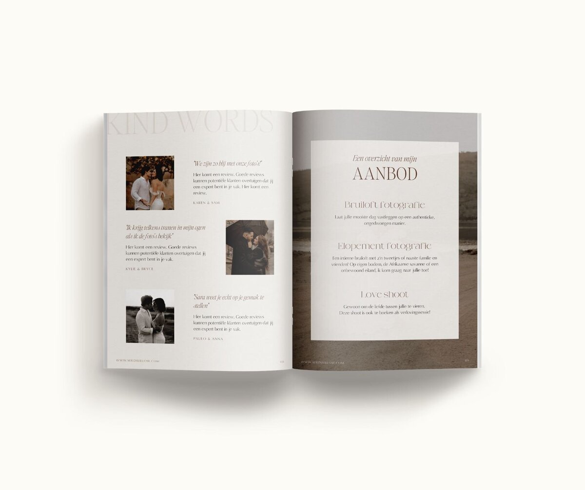 Canva brochure template Wild Willow 6