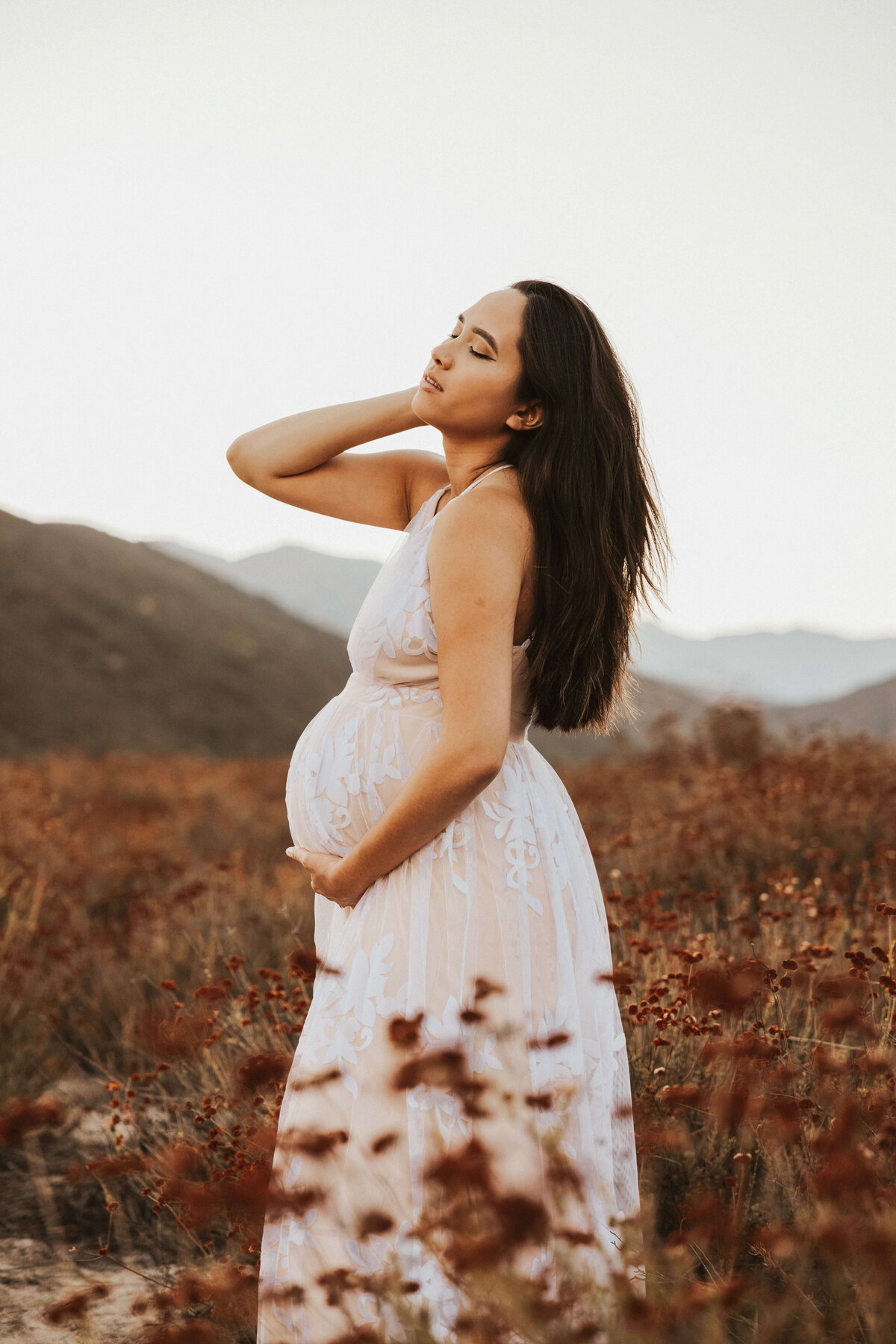 maternity-open-field-san-bernadino-photography