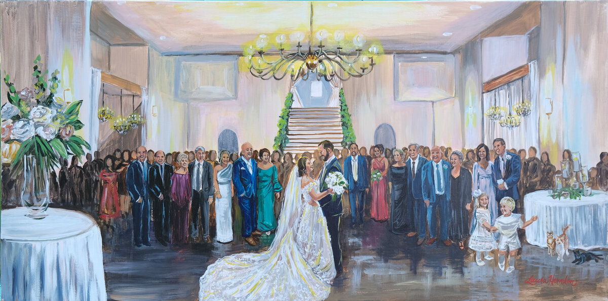 lauryn hope events live wedding painting by Laura Herndon