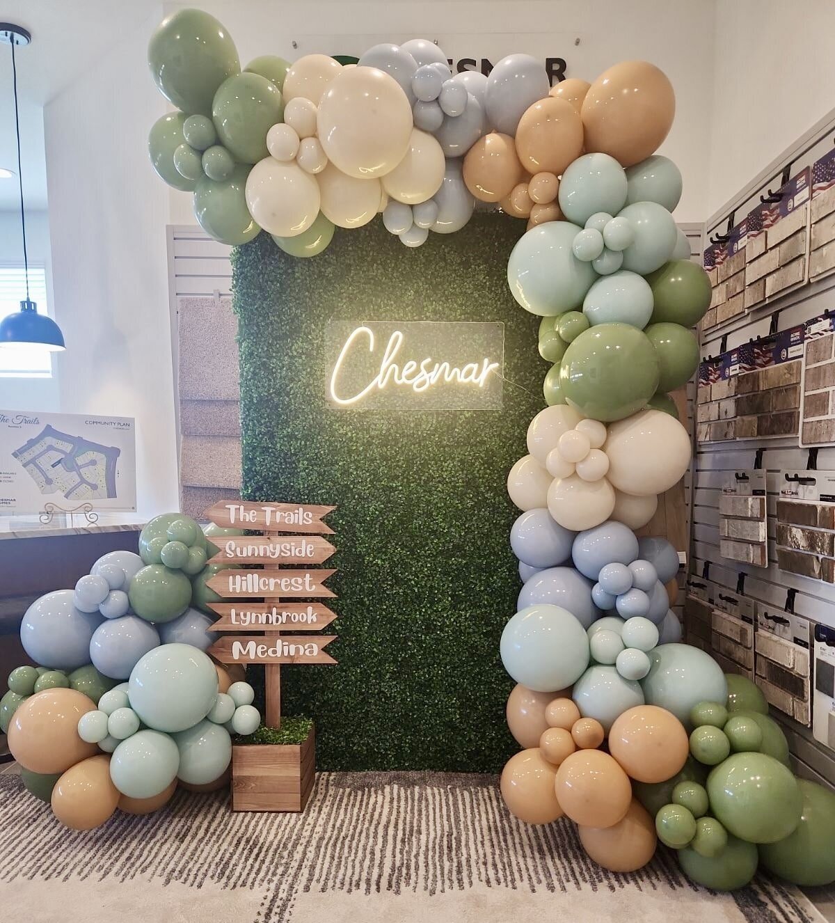 baby shower balloons light green light blue