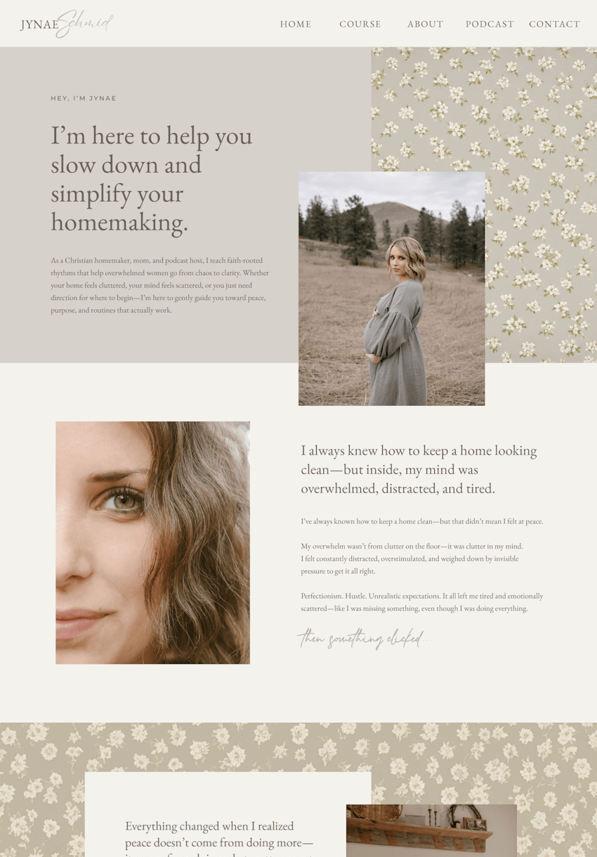Jynae Schmid About Screenshot
