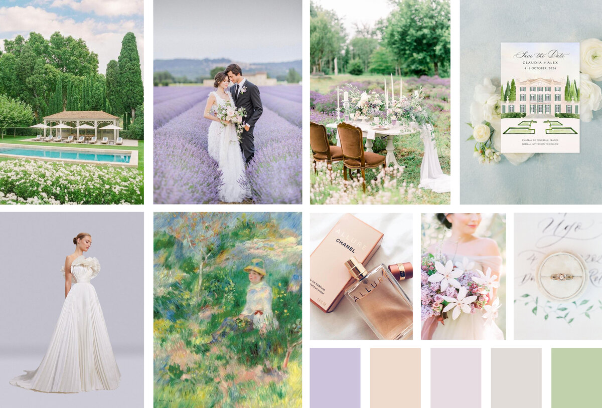 MoodBoard Provence Wedding Photography Photoshoot Inspiration