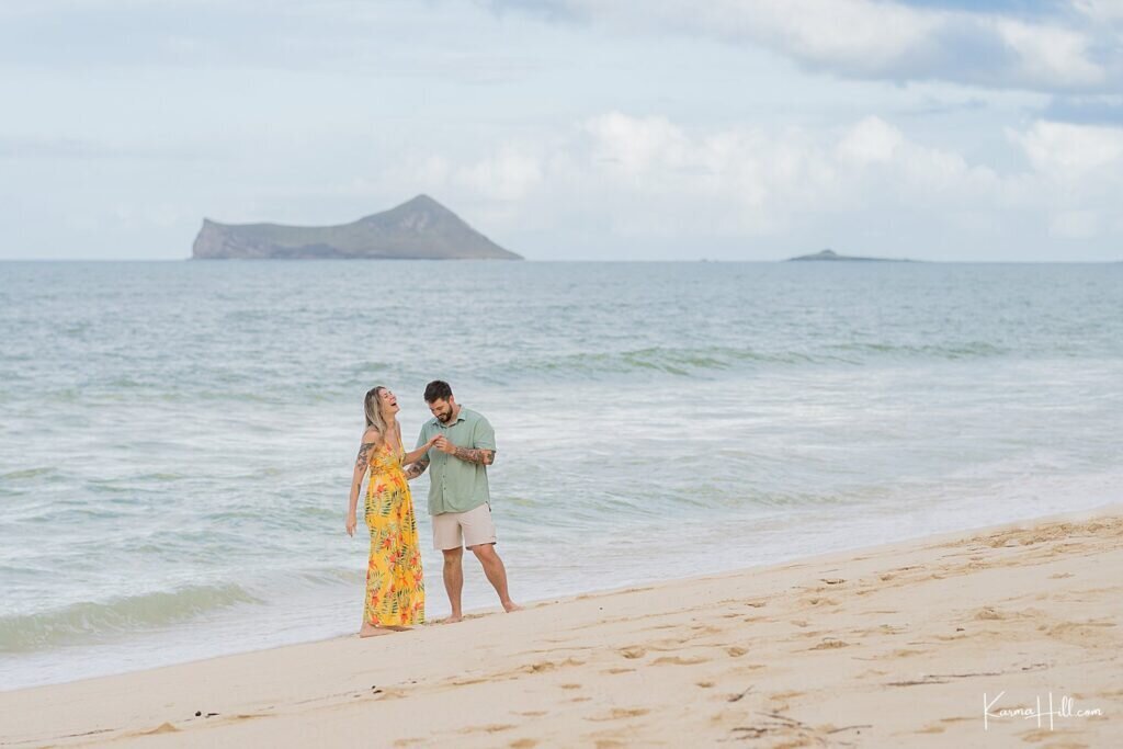 beach proposal Hawaii