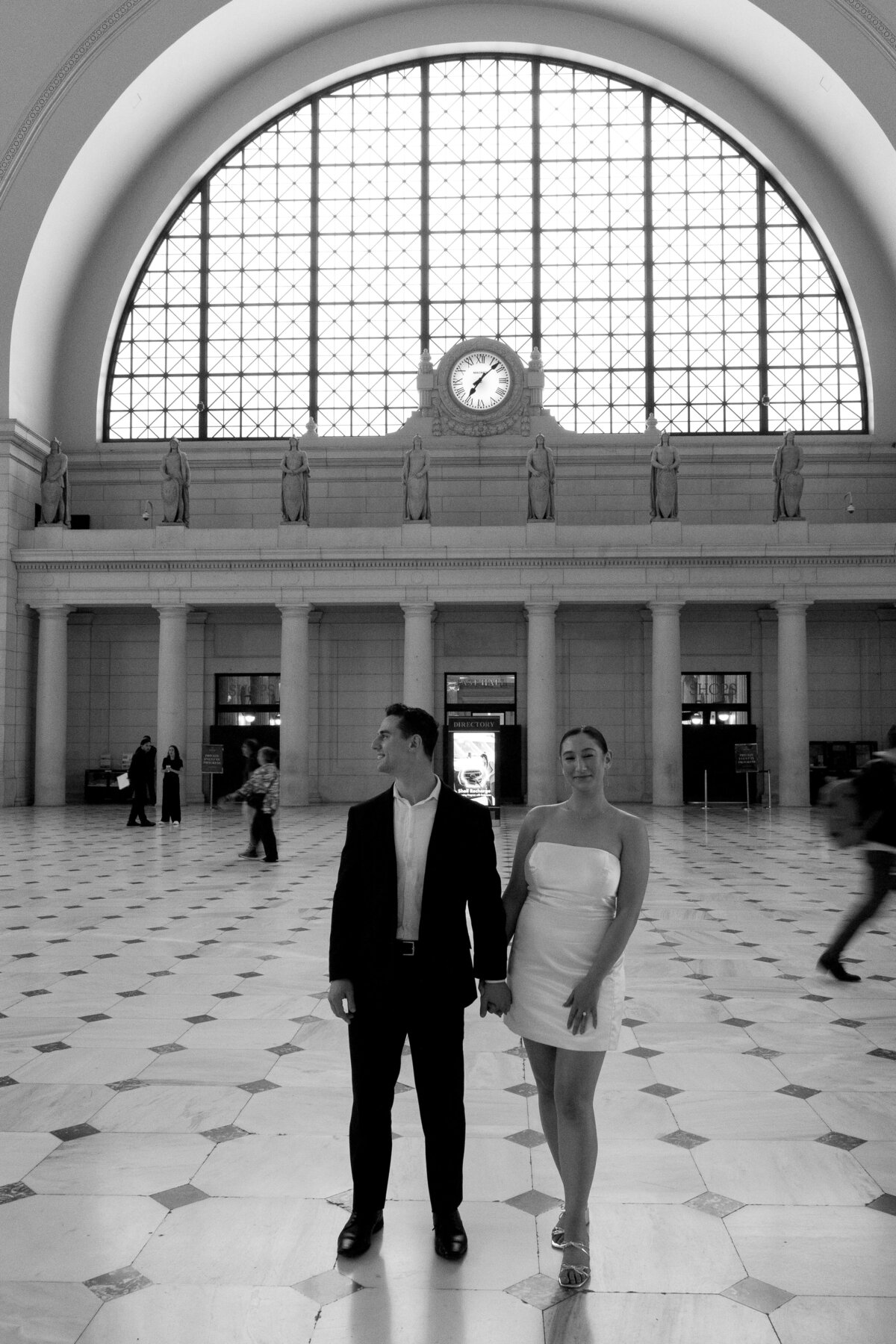 Alexa  Kyle DC Union Station Engagement Session_DC Wedding Photographers_0029