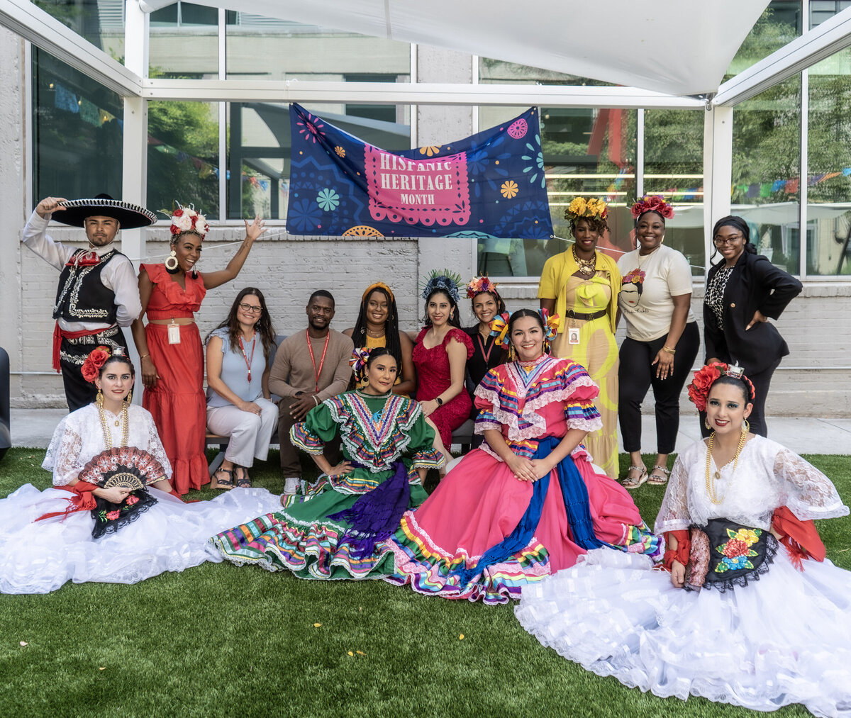 The vibrant tapestry of Latin American culture. Our community gathers, donning traditional costumes from various countries, creating a colorful mosaic of unity.
