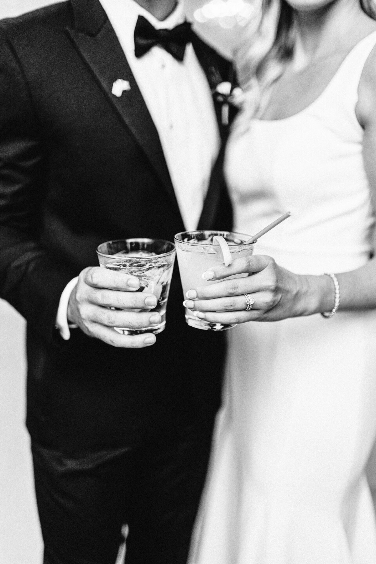 Black and White Wedding Details