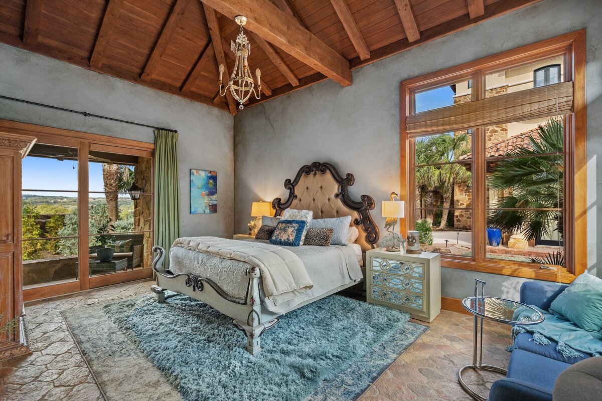 bedroom at two streams one heart ranch